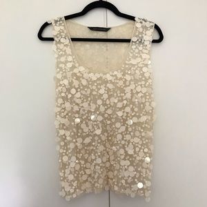 Zara Sheer Sequin Top